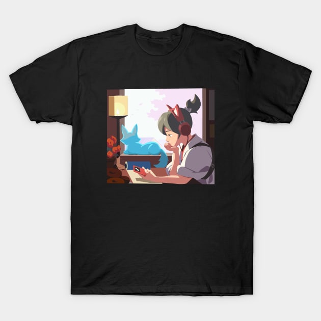 Lofi Kiriko T-Shirt by JamesCMarshall